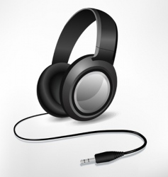 Headphones illustration vector image