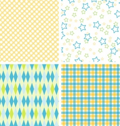 Scrapbook patterns for design vector vector image