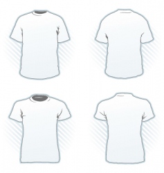 T-shirt design template set vector image