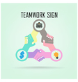 Handshake abstract sign vector image