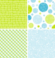 Scrapbook patterns for design vector vector image