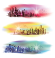 Modern cityscape background Modern cityscape background vector image