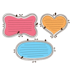 Cute frame vector image