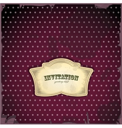 Vintage card with place for text - scrapbook style vector image