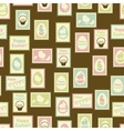 Happy Easter retro seamless pattern vector image