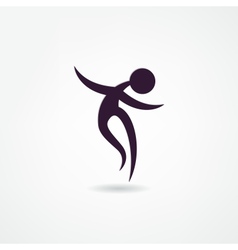 Dancer icon vector image