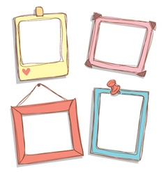 Cute frame vector image