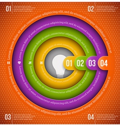 Abstract infographics design vector image