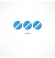 Medicine pills icon vector image