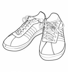 Sport shoes vector image