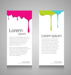 Roll up colorful dropping design vector image