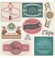 Set of Vintage Labels Set of Vintage Labels vector image
