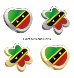 St Kitts and Nevis vector image