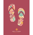 Abstract decorative circles flip flops pattern vector image