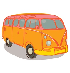 Hippie van vector image