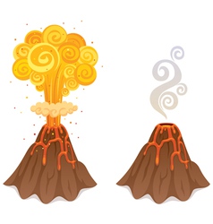 Volcano vector image