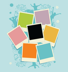 Polaroid frame vector image