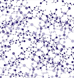 Abstract molecular structure background vector image