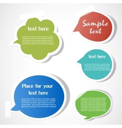 Speech bubbles vector image