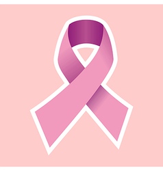 Breast Cancer Ribbon Pink symbol vector image