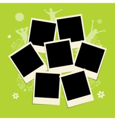 Polaroid frame vector image