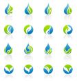 Leaves logo template vector image