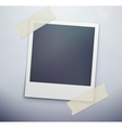Retro polaroid photo frame vector image