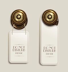 Hotel handles vector image