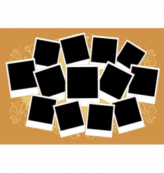 Polaroid frame vector image