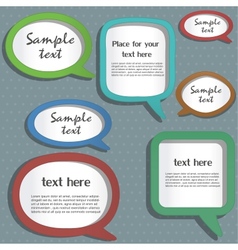 Speech bubbles vector image