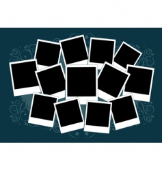 Polaroid frame vector image