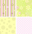 Scrapbook patterns for design vector vector image