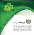 Pharmacy brochure vector image
