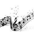 Musical notes vector image