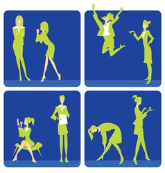 Women in office vector image