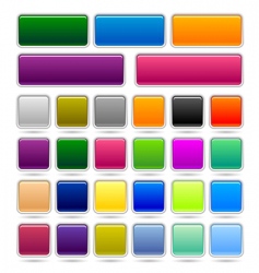 Set of web buttons vector image