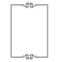 Decorative linear frame Royalty Free Vector Image