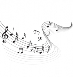 Music notes vector image