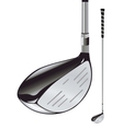 Golf club on white background vector image