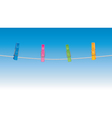 Clothing line vector image