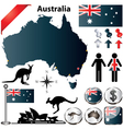 Australia map vector image