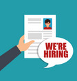 Recruitment human resources icon Recruitment human resources icon vector image