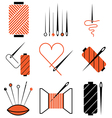 Logo icons needletread vector image