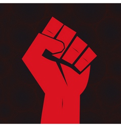 Clenched fist hand vector image