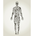 Parts body the person vector image
