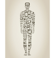 Phone the person vector image