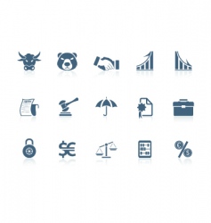 Financial icons vector image