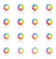 Spectral fantasies logo template set vector image