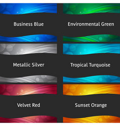 Wavy colorful backgrounds vector image