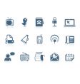 Social and communication icons vector image